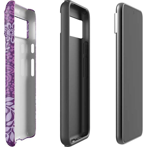 Radiant Orchid Floral Google Pixel 8 Pro Impact Case